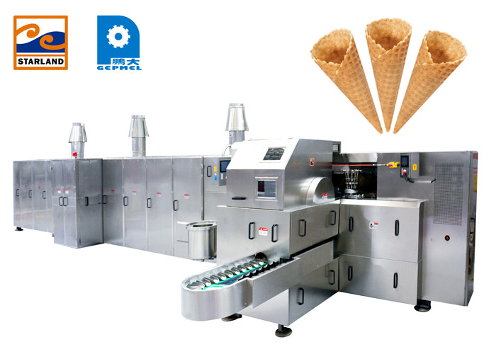 Máquina flexible del cono del azúcar del poder más elevado para el cono de helado estándar 10000PCS/hora