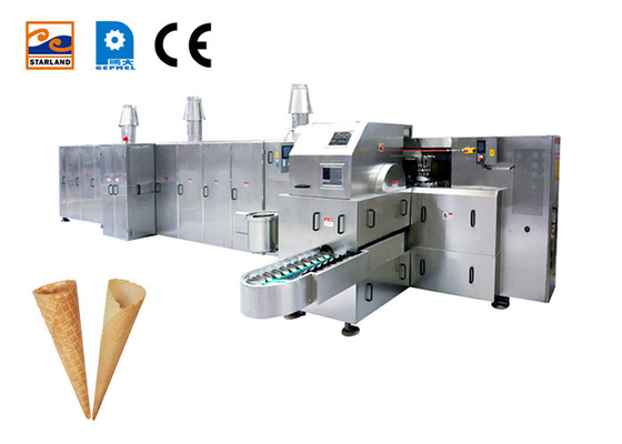 107 placas que cuecen la cadena de producción del cono de helado rodaron a Sugar Cone Baking Machine