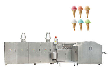 Tipo cadena de la boca de producción del cono de helado completamente automáticamente