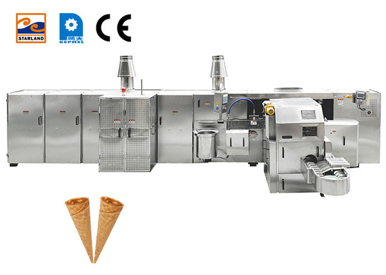 Crema industrial Sugar Rolled Cone Baking Machine de los SS Sugar Cone Production Line Ice
