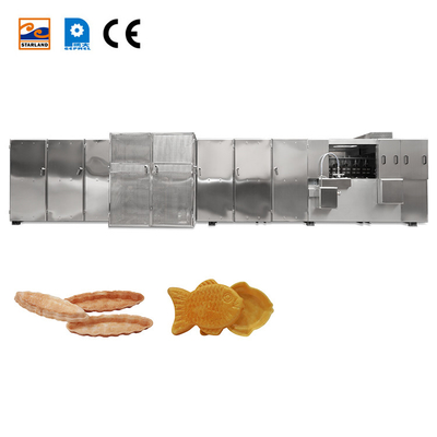 Cadena de producción automática multifuncional de la oblea de Monaka de la máquina de la preparación de galletas de la oblea