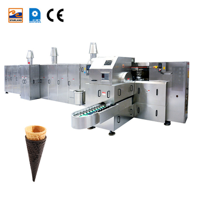 Línea de producción de cono de azúcar de peso pesado personalizado totalmente automático maestro de cono de helado