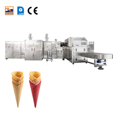 Fabricante de cono de helado de alta estabilidad con soporte técnico de video 6200pcs / hora