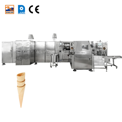 Línea de producción automática de Barquillo Cone Máquinas para hornear multifunción