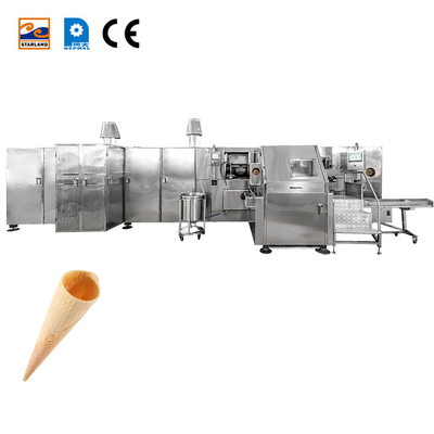Máquina de fabricación de conos Barquillo eficiente con operación rotativa CE