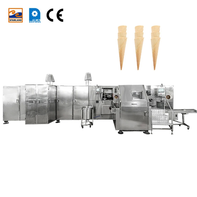 Máquina de fabricación de cono de Barquillo para producción rápida en el mercado comercial