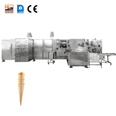Fabrica directa de máquina de hacer galletas de barquillo cono de panadero totalmente automático