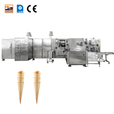 Línea de producción de barquillo automático comercial máquina de cono de nieve