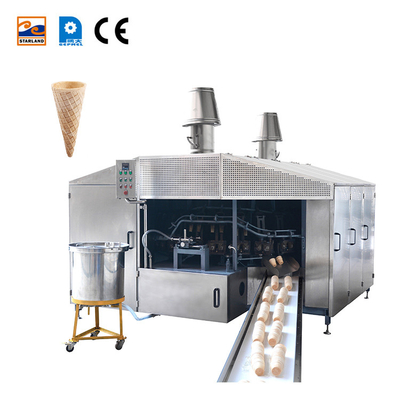Máquina automática para hacer obleas con material de acero inoxidable
