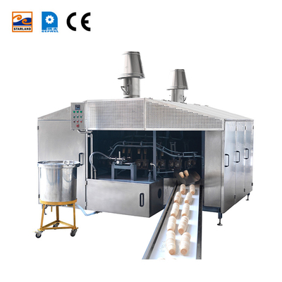 Fabricación automática de galletas de acero inoxidable para la línea de producción de cono de obleas