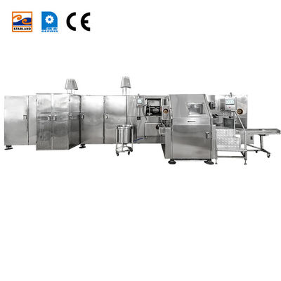 2.0HP Motor principal Barquillo Cone línea de producción para la producción totalmente automática y