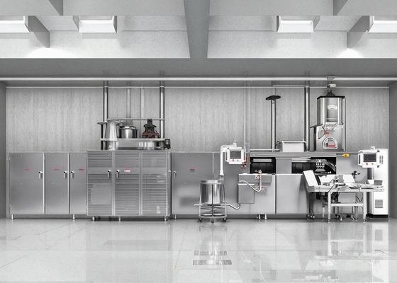 Máquina de Línea de Producción Automática de Rollos de Galleta Waffle Deluxe PLC