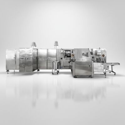 Máquina de barquillos fácil de operar con capacidad de 1800 unidades/hora, que proporciona un rendimiento estable y conos consistentes