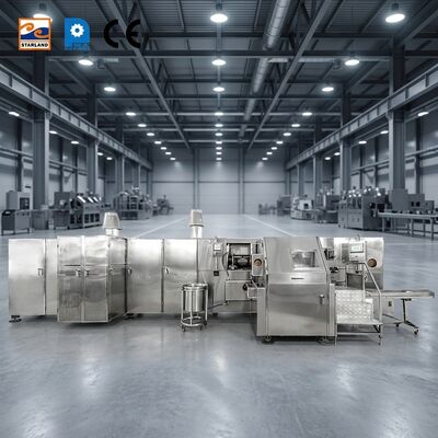 Capacidad 1800 PCS/cadena de producción automática del cono de Barquillo de la hora para fabricar