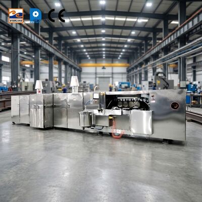 Máquina de biscoitos de obleas de acero inoxidable Equipo industrial para la producción de biscoitos de obleas crujientes en la industria de procesamiento de alimentos