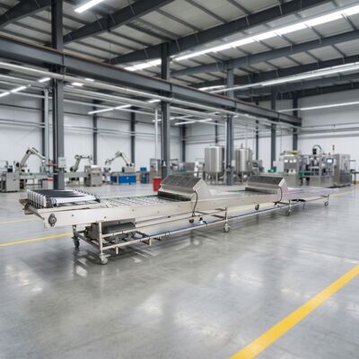 Transportador de refrigeración automático para la industria Construcción robusta para producción y procesamiento