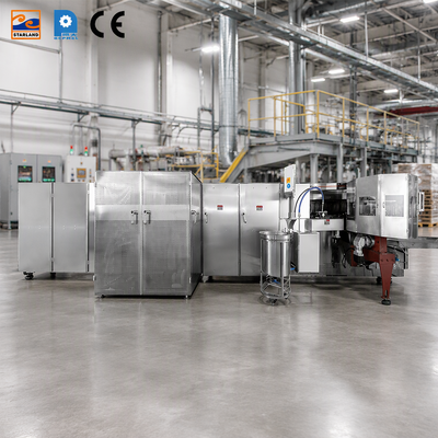 Soporte Técnico de Video Línea de Producción de Cestas para Waffles Equipo de Construcción de Acero Inoxidable para Producción Comercial de Alimentos