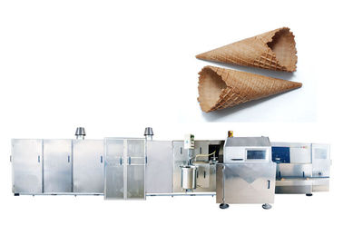 La máquina multidimensional de la preparación de galletas del cono de helado de la galleta/rodó la línea de productos del cono del azúcar