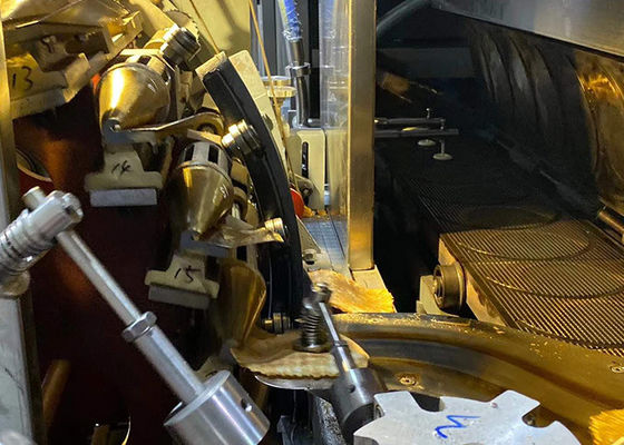 39 cadena de producción presionada larga del cuenco de la oblea de las placas que cuece 7m