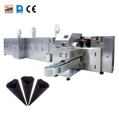 Fabricación del cono de la crema de Sugar Cone Machine Waffle Ice del arrabio del certificado del CE