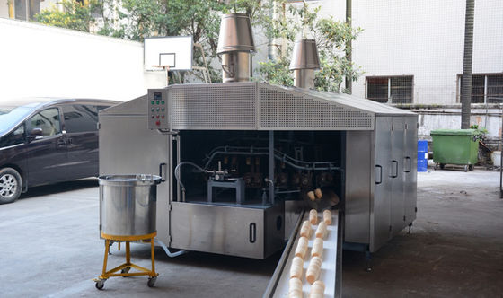 Cono de la galleta del restaurante 10000pcs/Hour que hace máquina el cono de helado eléctrico