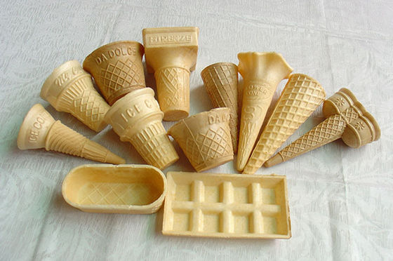 El sabor de leche helado la altura de Sugar Cones 135m m con ángulo de 23 grados