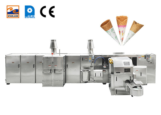 Cadena de producción quebradiza automática multifuncional del tubo, 47 plantillas 240mm*240m m que cuecen.
