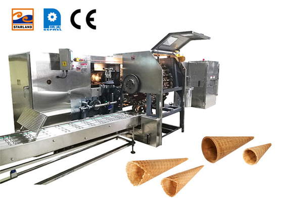 4.0hp Sugar Cone Production Line 89 pedazos de la plantilla que cuece de 320* 240m m