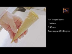 Línea de producción de cono de helado, 71 plantillas de horneado de hierro fundido.